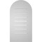 Ekena Millwork Round Top Surface Mount PVC Gable Vent: Functional, w/ 3-1/2"W x 1"P Standard Frame, 16"W x 30"H GVPRT16X3001SF - alternate 4